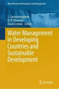 Water Management in Developing Countries and Sustainable Development (Water Resources Development and Management) （2024）
