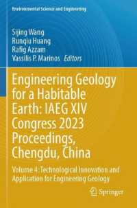 Engineering Geology for a Habitable Earth: IAEG XIV Congress 2023 Proceedings, Chengdu, China : Volume 4: Technological Innovation and Application for Engineering Geology (Environmental Science and Engineering)