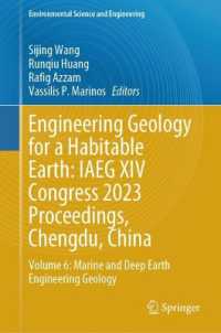Engineering Geology for a Habitable Earth: IAEG XIV Congress 2023 Proceedings, Chengdu, China : Volume 6: Marine and Deep Earth Engineering Geology (Environmental Science and Engineering)