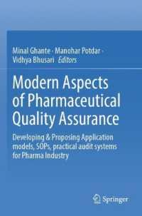 Modern Aspects of Pharmaceutical Quality Assurance : Developing & Proposing Application models, SOPs, practical audit systems for Pharma Industry