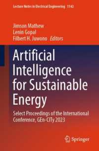 Artificial Intelligence for Sustainable Energy : Select Proceedings of the International Conference, GEn-CITy 2023 (Lecture Notes in Electrical Engineering)