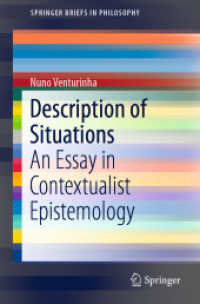 Description of Situations : An Essay in Contextualist Epistemology (Springerbriefs in Philosophy)