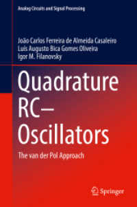 Quadrature RC-Oscillators : The van der Pol Approach (Analog Circuits and Signal Processing)