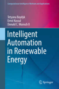 Intelligent Automation in Renewable Energy (Computational Intelligence Methods and Applications) （2019）