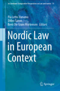 欧州の文脈からみた北欧法<br>Nordic Law in European Context (Ius Gentium: Comparative Perspectives on Law and Justice)