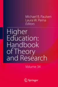 Higher Education: Handbook of Theory and Research : Volume 34 (Higher Education: Handbook of Theory and Research) （2019）