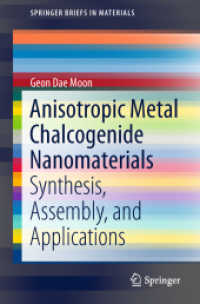 Anisotropic Metal Chalcogenide Nanomaterials : Synthesis, Assembly, and Applications (Springerbriefs in Materials)