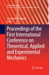 Proceedings of the First International Conference on Theoretical, Applied and Experimental Mechanics (Structural Integrity)