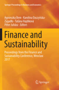 Finance and Sustainability : Proceedings from the Finance and Sustainability Conference, Wroclaw 2017 (Springer Proceedings in Business and Economics)
