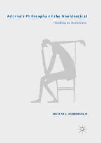 Adorno's Philosophy of the Nonidentical : Thinking as Resistance