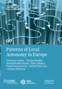 Patterns of Local Autonomy in Europe (Governance and Public Management)
