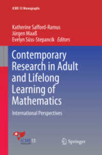 Contemporary Research in Adult and Lifelong Learning of Mathematics : International Perspectives (Icme-13 Monographs)