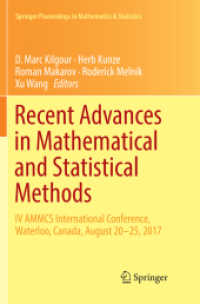 Recent Advances in Mathematical and Statistical Methods : IV AMMCS International Conference, Waterloo, Canada, August 20-25, 2017 (Springer Proceedings in Mathematics & Statistics)