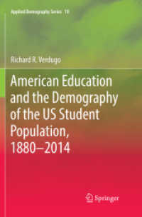 American Education and the Demography of the US Student Population, 1880 - 2014 (Applied Demography Series)