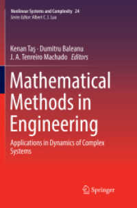 Mathematical Methods in Engineering : Applications in Dynamics of Complex Systems (Nonlinear Systems and Complexity)