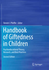 Handbook of Giftedness in Children : Psychoeducational Theory, Research, and Best Practices （2ND）
