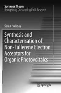 Synthesis and Characterisation of Non-Fullerene Electron Acceptors for Organic Photovoltaics (Springer Theses)