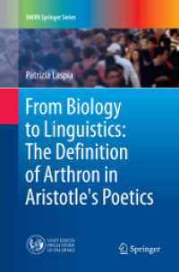 From Biology to Linguistics: the Definition of Arthron in Aristotle's Poetics (Unipa Springer Series)