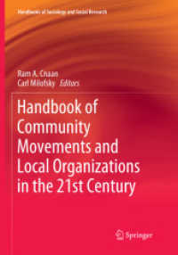 Handbook of Community Movements and Local Organizations in the 21st Century (Handbooks of Sociology and Social Research)