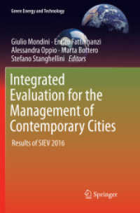 Integrated Evaluation for the Management of Contemporary Cities : Results of SIEV 2016 (Green Energy and Technology)
