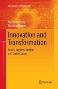 Innovation and Transformation : Basics, Implementation and Optimization (Management for Professionals)