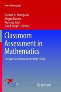 Classroom Assessment in Mathematics : Perspectives from around the Globe (Icme-13 Monographs)