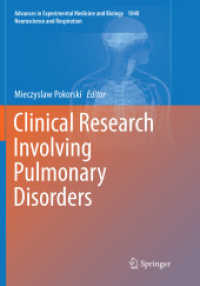 Clinical Research Involving Pulmonary Disorders (Advances in Experimental Medicine and Biology)