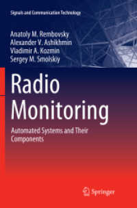 Radio Monitoring : Automated Systems and Their Components (Signals and Communication Technology)