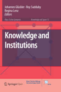 Knowledge and Institutions (Knowledge and Space)