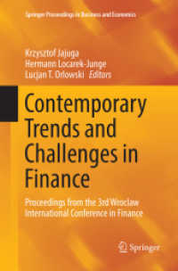 Contemporary Trends and Challenges in Finance : Proceedings from the 3rd Wroclaw International Conference in Finance (Springer Proceedings in Business and Economics)