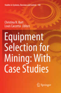 Equipment Selection for Mining: with Case Studies (Studies in Systems, Decision and Control)