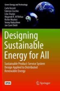 Designing Sustainable Energy for All : Sustainable Product-Service System Design Applied to Distributed Renewable Energy (Green Energy and Technology)