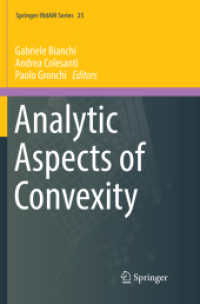 Analytic Aspects of Convexity (Springer Indam Series)