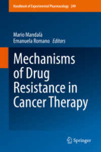 Mechanisms of Drug Resistance in Cancer Therapy (Handbook of Experimental Pharmacology)