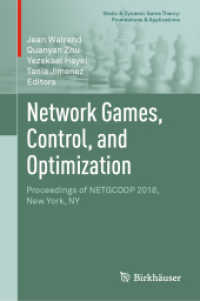Network Games, Control, and Optimization : Proceedings of NETGCOOP 2018, New York, NY (Static & Dynamic Game Theory: Foundations & Applications)