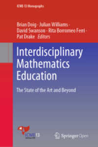 Interdisciplinary Mathematics Education : The State of the Art and Beyond (Icme-13 Monographs) （2019）