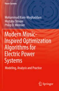 Modern Music-Inspired Optimization Algorithms for Electric Power Systems : Modeling, Analysis and Practice (Power Systems)
