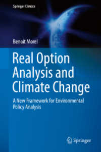 Real Option Analysis and Climate Change : A New Framework for Environmental Policy Analysis (Springer Climate) （2020）