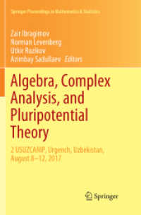 Algebra, Complex Analysis, and Pluripotential Theory : 2 USUZCAMP, Urgench, Uzbekistan, August 8-12, 2017 (Springer Proceedings in Mathematics & Statistics)