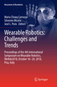 Wearable Robotics: Challenges and Trends : Proceedings of the 4th International Symposium on Wearable Robotics, WeRob2018, October 16-20, 2018, Pisa, Italy (Biosystems & Biorobotics)