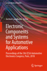 Electronic Components and Systems for Automotive Applications : Proceedings of the 5th CESA Automotive Electronics Congress, Paris, 2018 (Lecture Notes in Mobility)