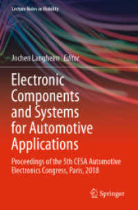 Electronic Components and Systems for Automotive Applications : Proceedings of the 5th CESA Automotive Electronics Congress, Paris, 2018 (Lecture Notes in Mobility)