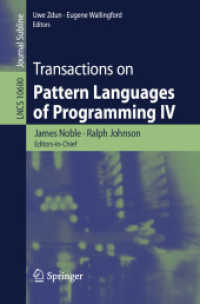 Transactions on Pattern Languages of Programming IV (Transactions on Pattern Languages of Programming)