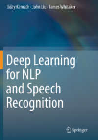Deep Learning for NLP and Speech Recognition （2019）