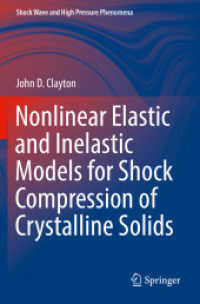 Nonlinear Elastic and Inelastic Models for Shock Compression of Crystalline Solids (Shock Wave and High Pressure Phenomena)