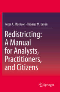 Redistricting: a Manual for Analysts, Practitioners, and Citizens