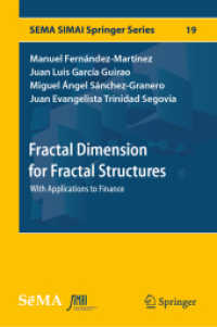 Fractal Dimension for Fractal Structures : With Applications to Finance (Sema Simai Springer Series)
