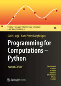 Programming for Computations - Python : A Gentle Introduction to Numerical Simulations with Python 3.6 (Texts in Computational Science and Engineering) （2ND）
