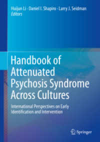 Handbook of Attenuated Psychosis Syndrome Across Cultures : International Perspectives on Early Identification and Intervention