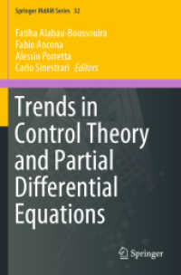 制御理論と偏微分方程式の潮流<br>Trends in Control Theory and Partial Differential Equations (Springer Indam Series)